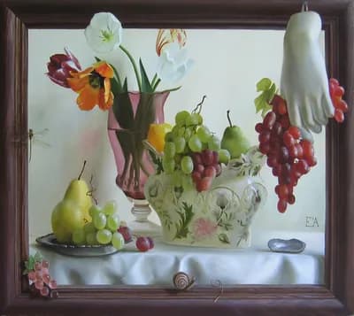 Обманка с виноградом 60 х 70 х.м.