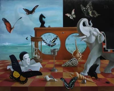 ход слоном карт. смеш. техн. 65х55 2010г.