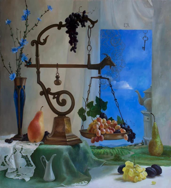 Весы и виноград