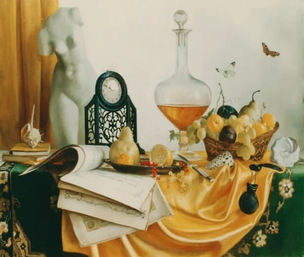 Венера и фрукты, 110х90, х/м, 1999