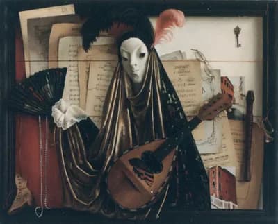 Венеция. Маска. 105х90, х/м, 2003