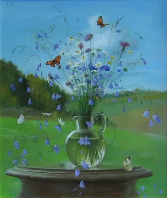 Лето. Колокольчики.