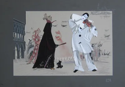 Пьеро и дама ВЕНЕЦИЯ