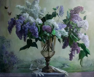 Сирень в вазе