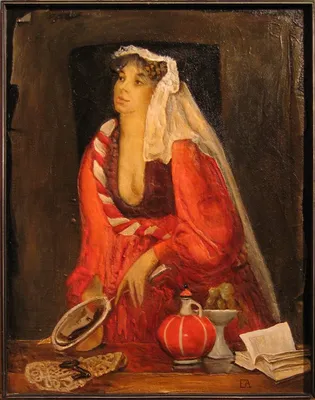 Диптих КРАСНОЕ ш ЧЕРНОЕ, правая часть. 75х90, смешанная техника, 1996