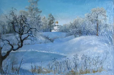 Зима в Федоровском. 80х103, х/м, 2007