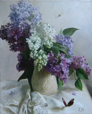 Сирень в кувшине. 45х55.х.м.