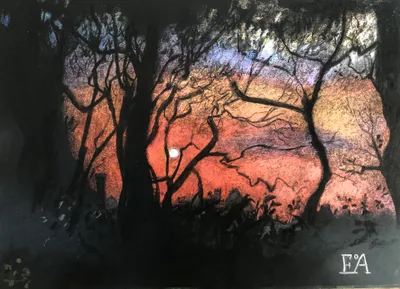 At sunset