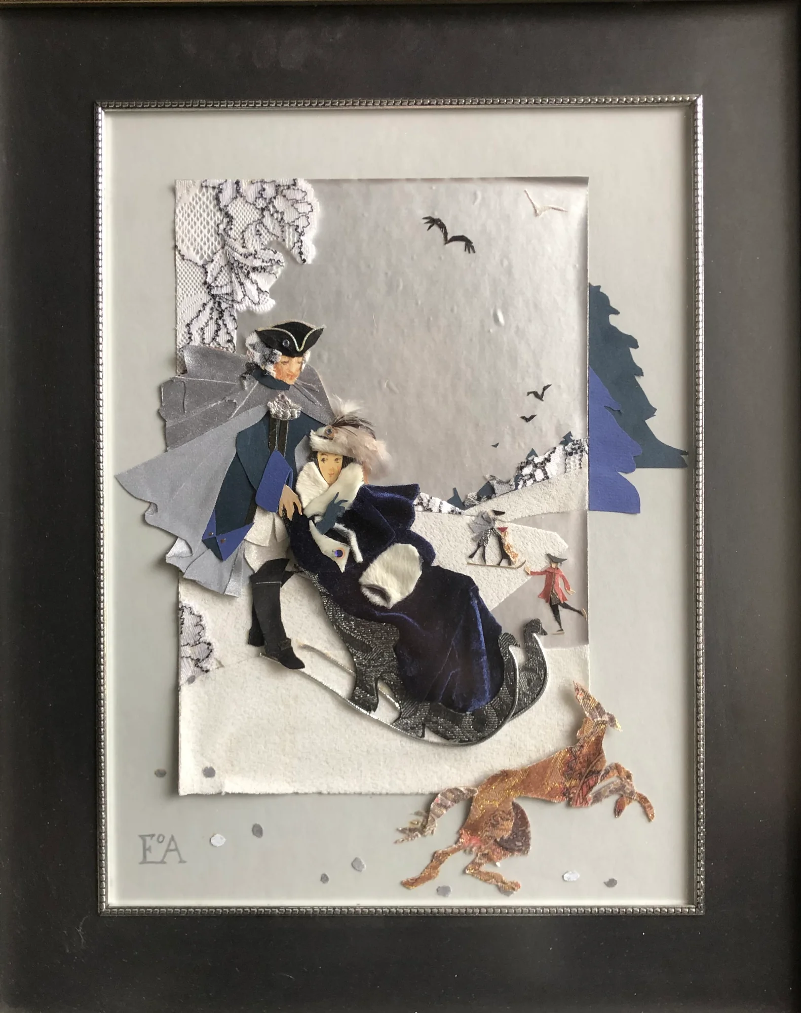 On a sleigh