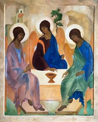 Holy Trinity. Copy of Rublev's icon.