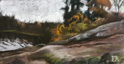 Lake shore. Vyborg