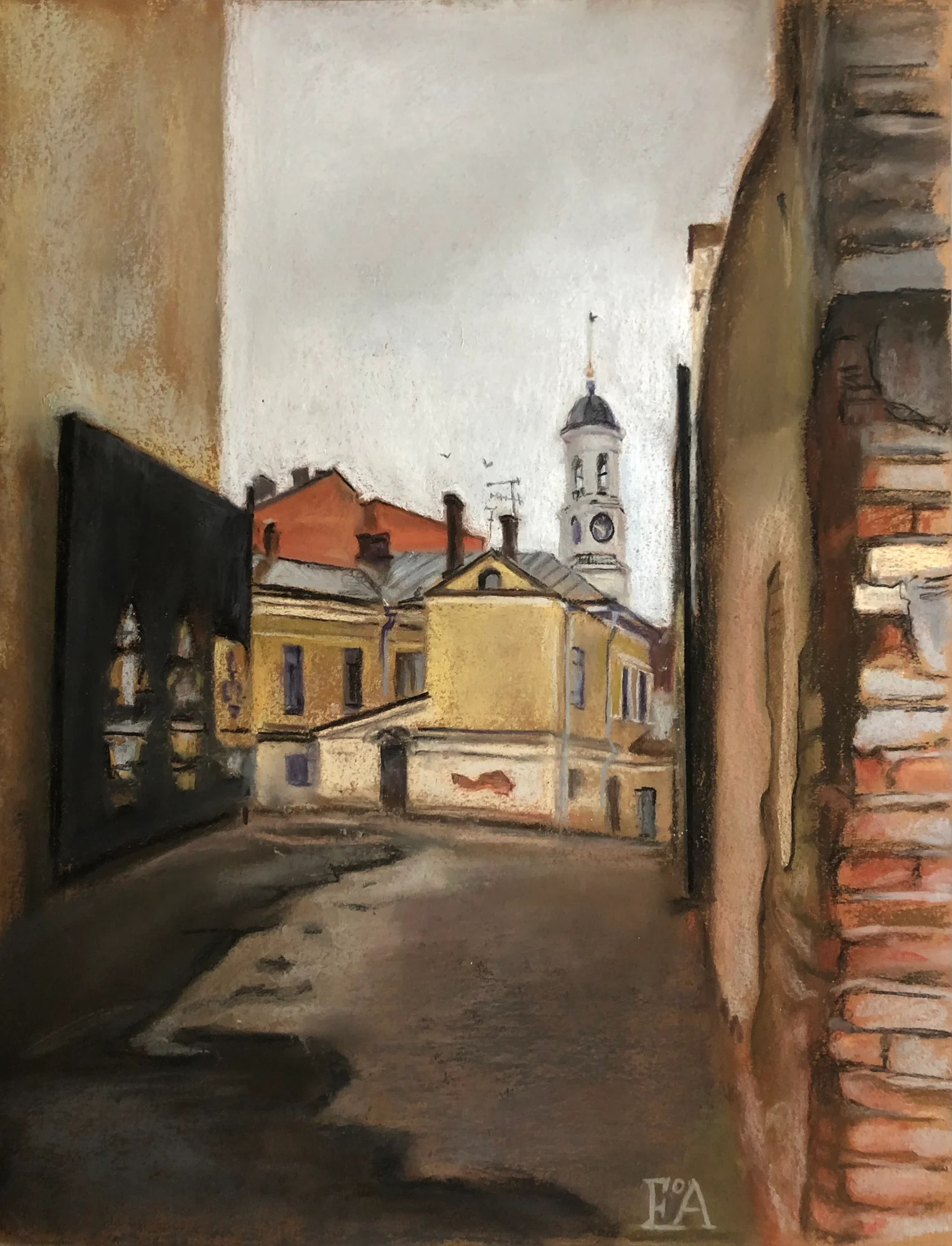 Vyborg. A gloomy day.